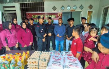 Brimob Batu Bara Salurkan Bantuan ke Rumah Kasih Sei Balai