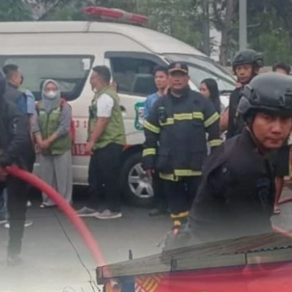 Brimob Polda Sumut Gerak Cepat Padamkan Kebakaran di Pematangsiantar