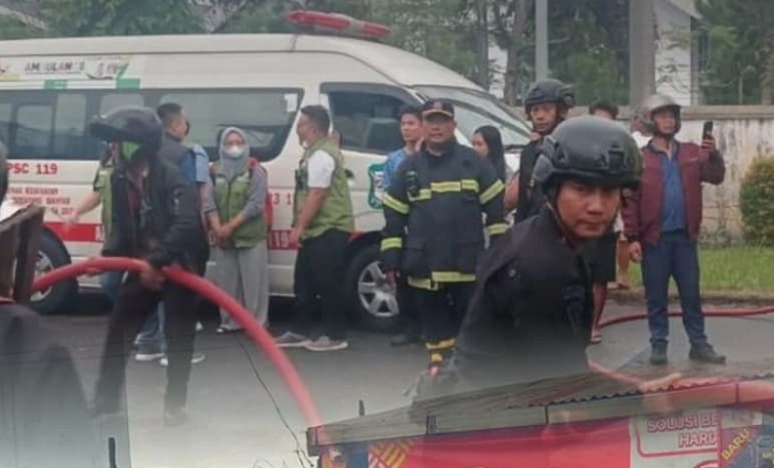 Brimob Polda Sumut Gerak Cepat Padamkan Kebakaran