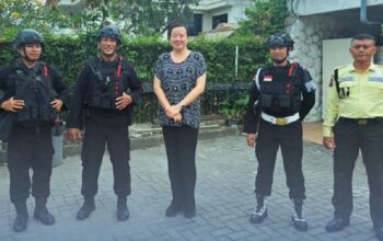 Brimob Sumut Perketat Patroli di Kantor Konsulat