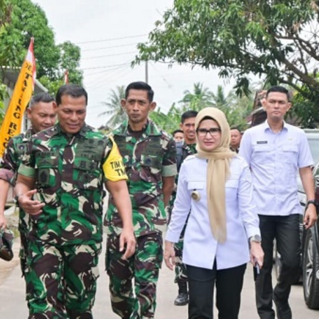 Bupati Pesawaran Dampingi Wasev Panglima TNI Tinjau Progres TMMD Ke-127 di Way Khilau