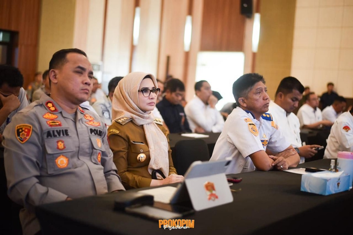 Bupati Pesawaran Hadiri Rakor Pengamanan Idul Fitri