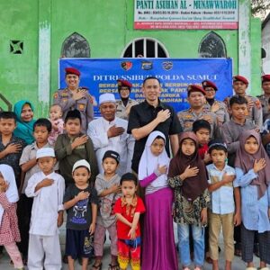 Ramadan Penuh Berkah, Ditressiber Polda Sumut Berbagi Kebahagiaan kepada Anak Panti