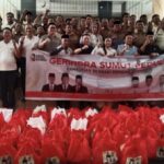 Aksi Sosial Ramadan, Gerindra Sumut Salurkan 500 Paket Sembako di Sejumlah Kantor di Medan