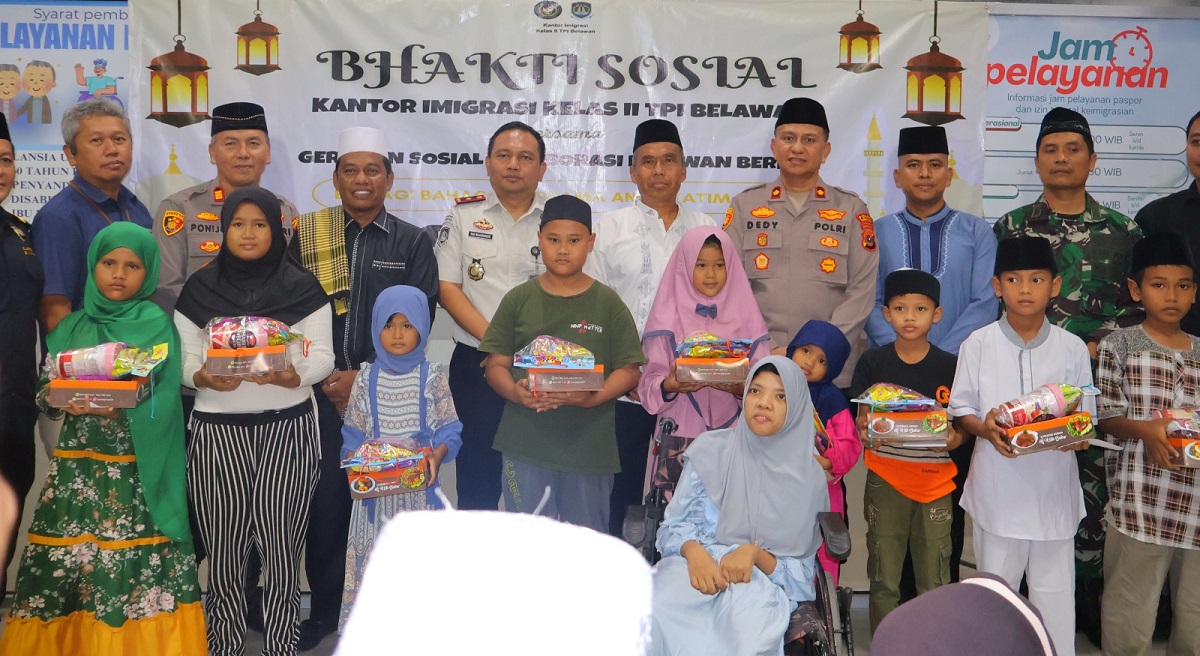Imigrasi Belawan dan Komunitas Santuni Anak Yatim