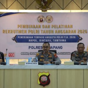 Kapolres Ketapang Tegaskan Rekrutmen Polri Gratis, 130 Casis Ikuti Pembinaan Intensif 2026