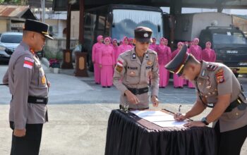 Kapolres Sabang pimpin sertijab tiga Kasat sekaligus di Polres Sabang. Ini daftar pejabat baru Intelkam, Reskrim, dan Narkoba.