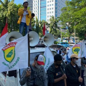 Mahasiswa Gema Kosgoro Demo di Kantor BGN, Desak Usut Dugaan Jual Beli Titik SPPG hingga Dugaan Keracunan Massal