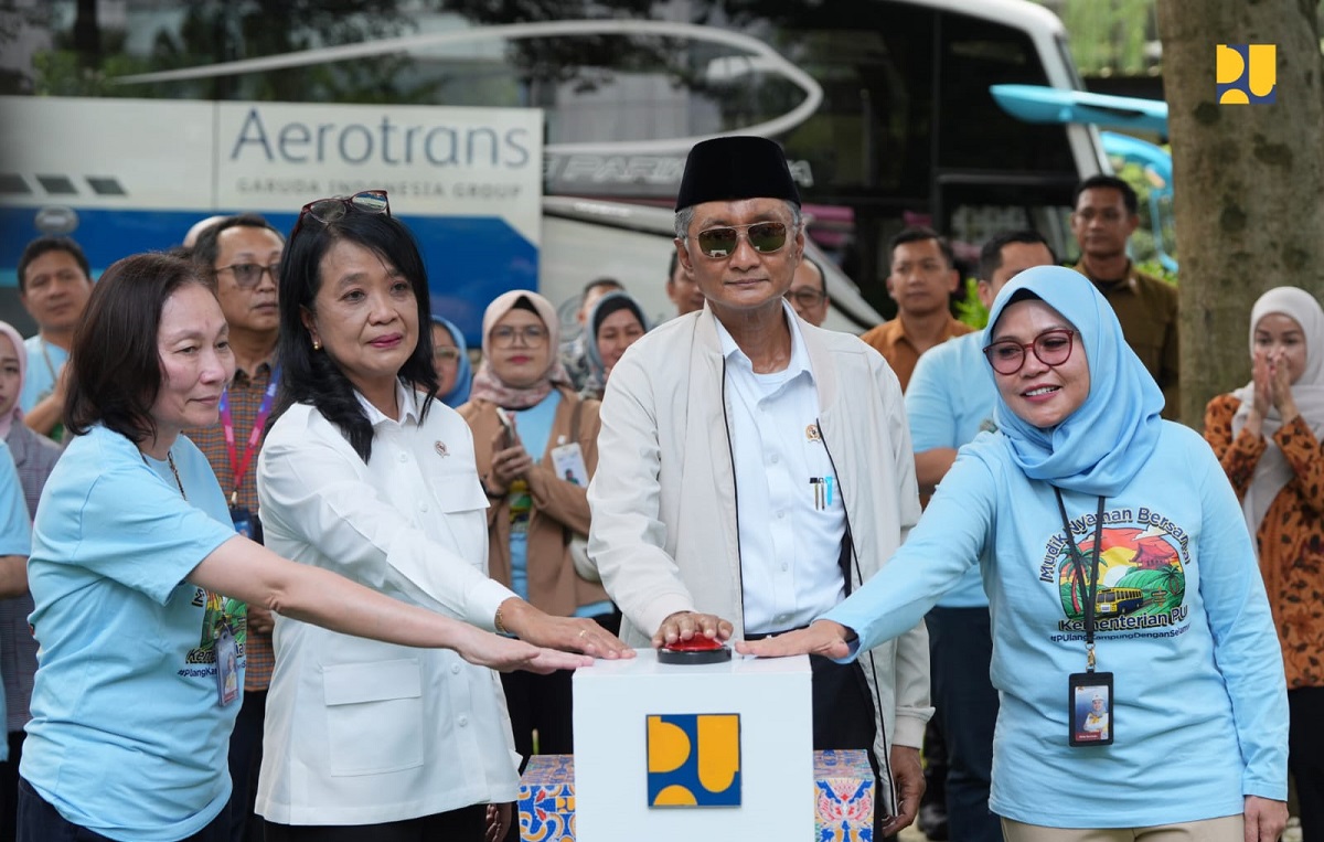 Menteri PU Dody Hanggodo Lepas 300 Peserta Program Mudik Nyaman