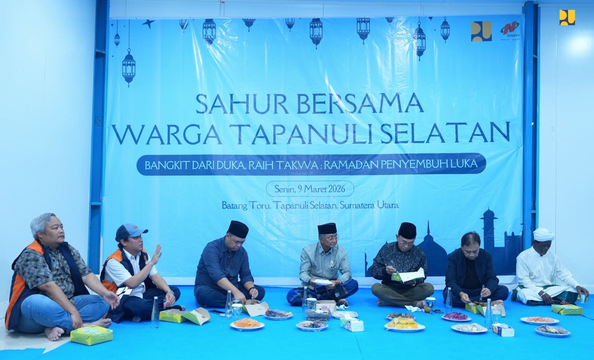 Menteri PU Sahur di Batang Toru Tapanuli Selatan