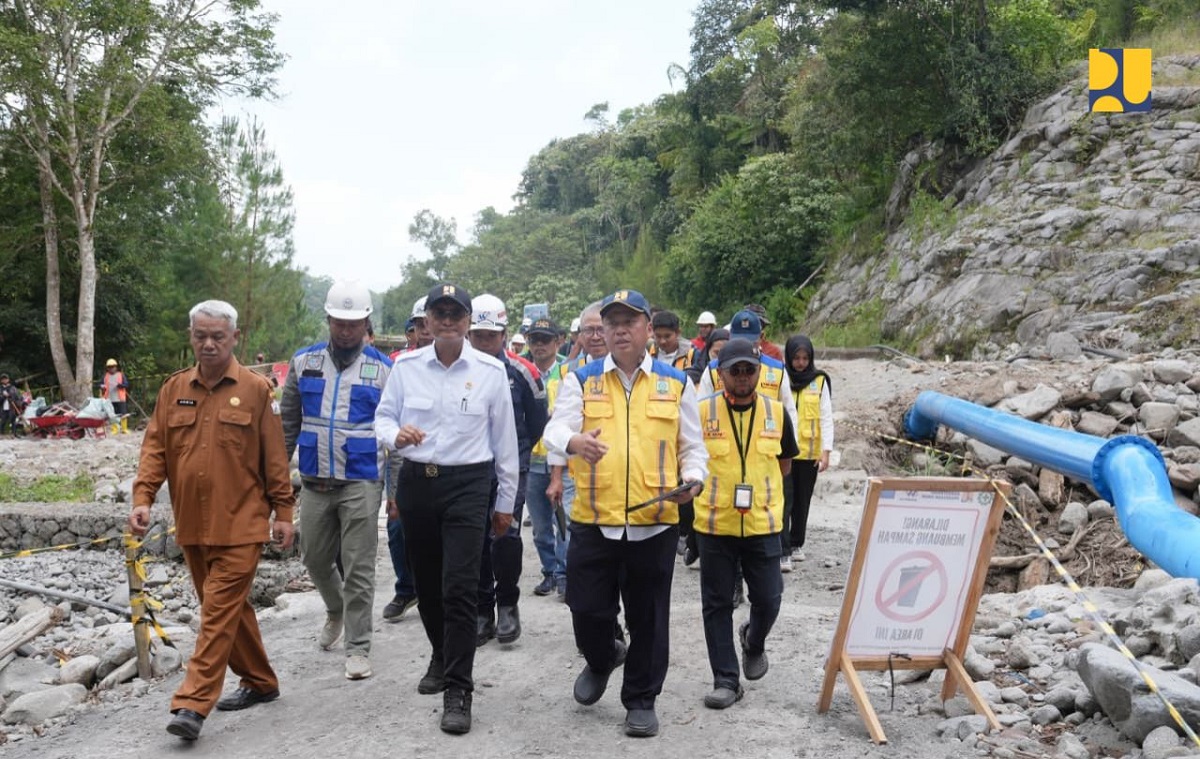 Menteri PU Tinjau SPAM Lampahan di Bener Meriah