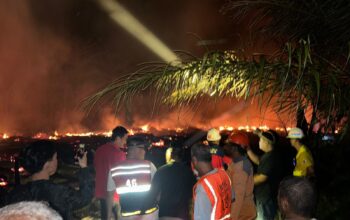 Mess GOR PT Suka Jaya Makmur Ketapang Terbakar, Personel Polres Sigap Amankan TKP