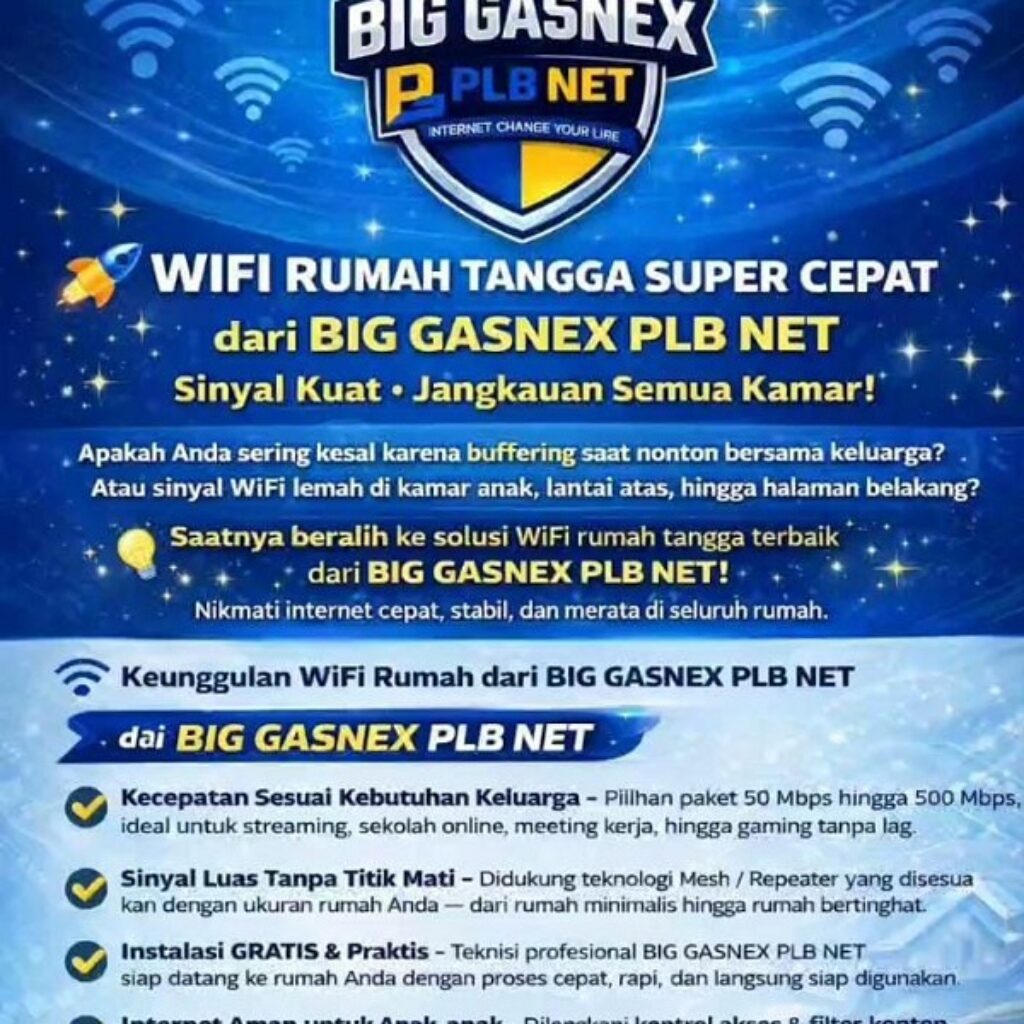 PLB-NET Hadir di Lebak Banten, Penyedia Wi-Fi Legal Janjikan Internet Cepat dan Stabil