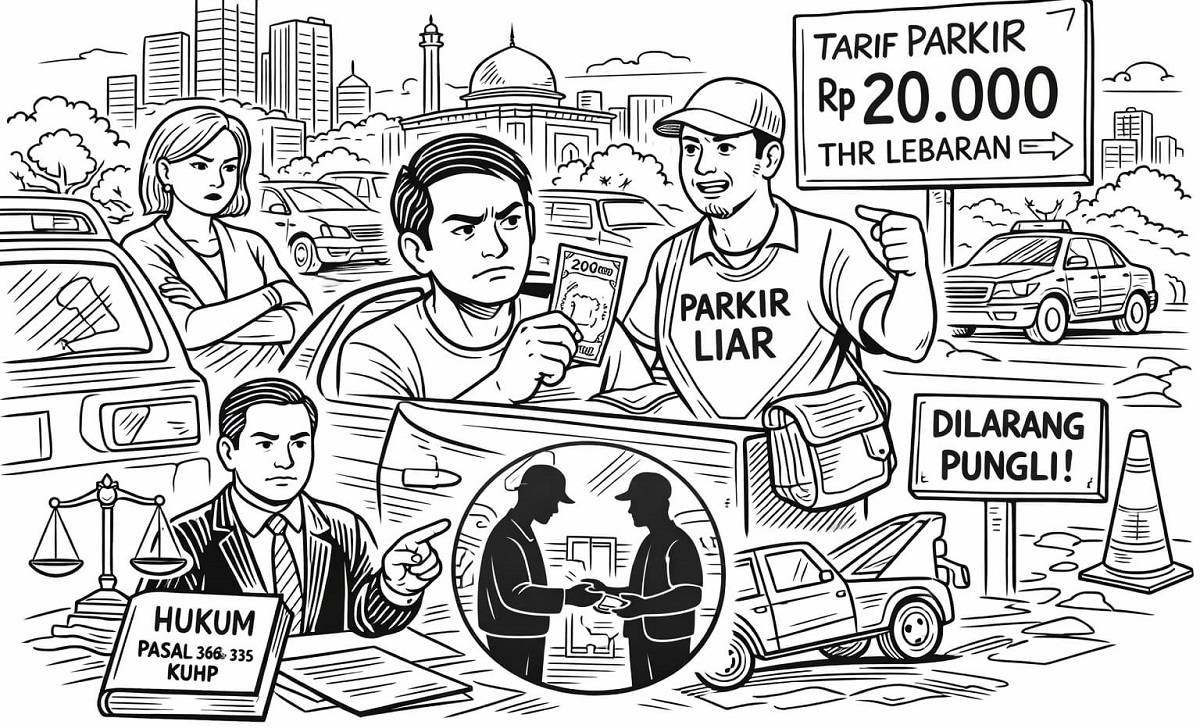 Parkir Liar di Kembangan Rp20 Ribu Bikin Warga Murka