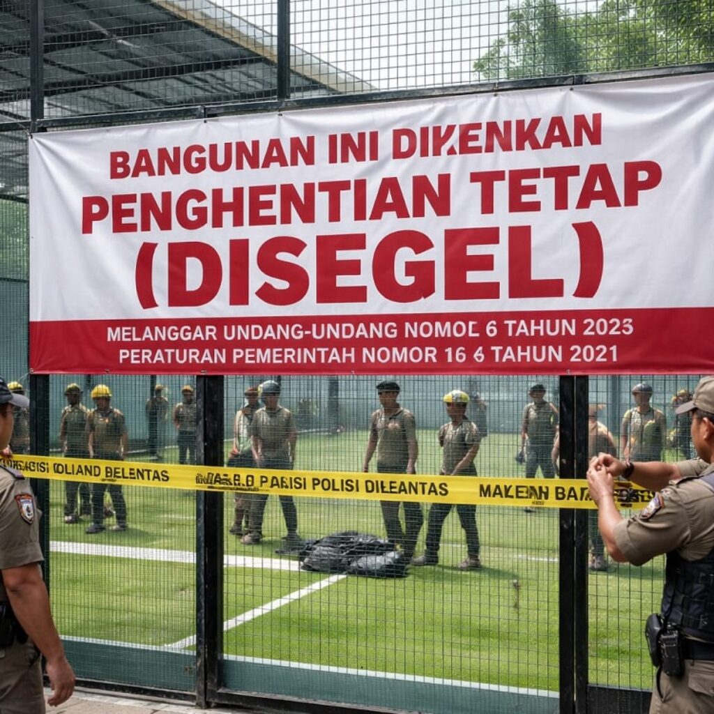 Sudah Disegel Pemkot, Pembangunan Lapangan Padel di Kedoya Selatan Jakarta Barat Tetap Berjalan,  Ada Pembangkangan Aturan?