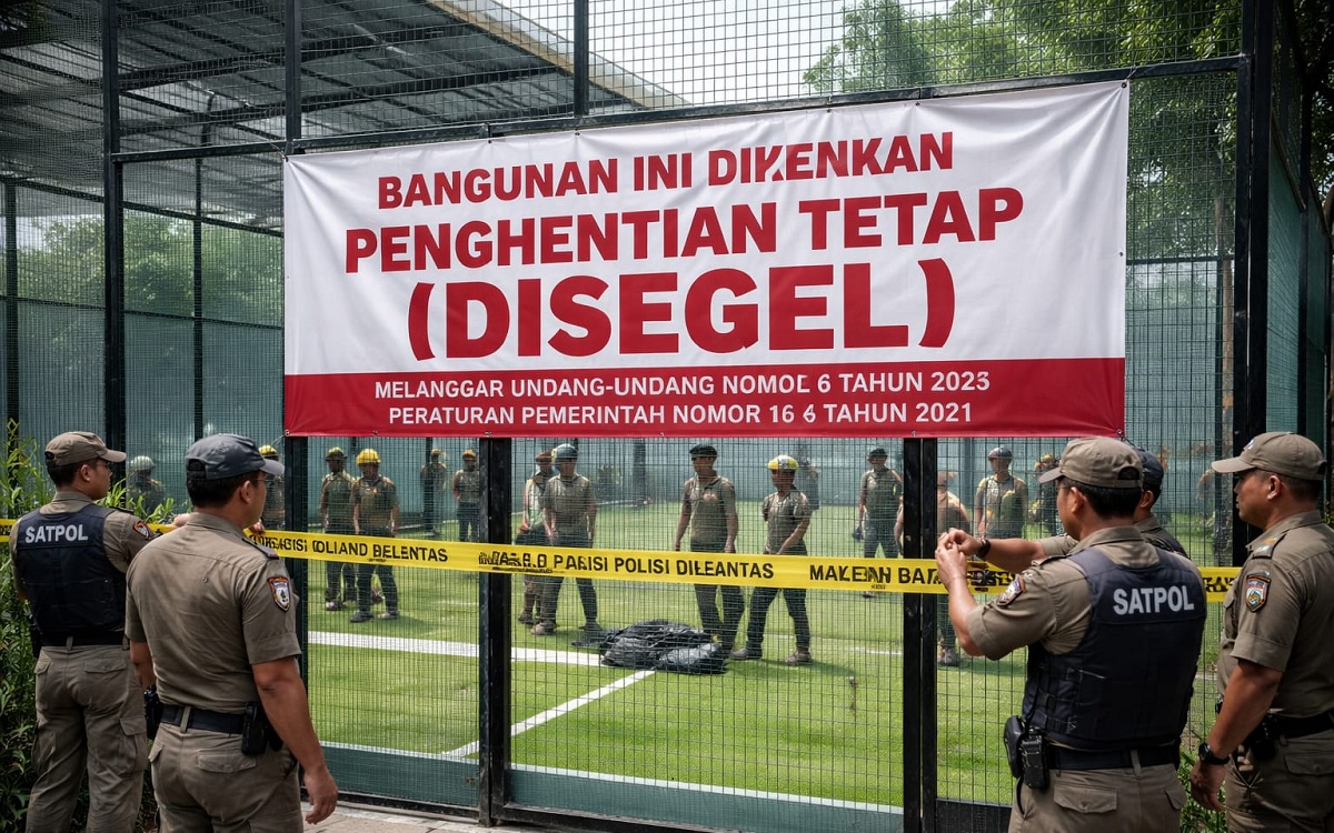 Pembangunan Lapangan Padel di Kedoya Selatan Jakarta Barat Tetap Berjalan