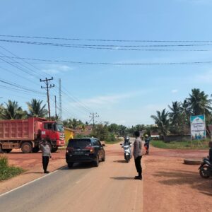 Ops Ketupat Kapuas 2026, Polsek Matan Hilir Utara Dirikan Pos Pam di Jalur Ketapang–Sukadana Pantau Arus Lalu Lintas