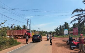 Polsek Matan Hilir Utara Dirikan Pos Pam di Jalur Ketapang–Sukadana