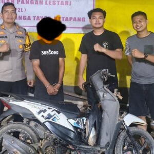 Polsek Nanga Tayap Tangkap Pelaku Pencurian Motor, Kerugian Korban Capai Rp7 Juta