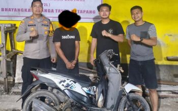Polsek Nanga Tayap Tangkap Pelaku Pencurian Motor