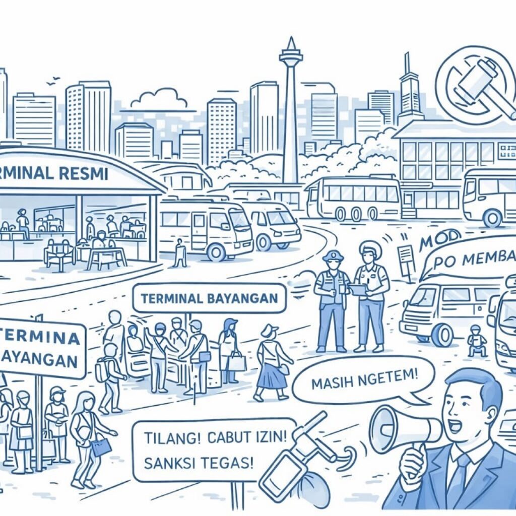 Terminal Resmi Sepi, Terminal Bayangan Menjamur: DPRD DKI Didesak Bertindak, Dishub Diminta Tindak Tegas PO Nakal