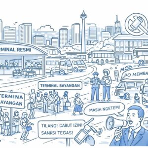 Terminal Resmi Sepi, Terminal Bayangan Menjamur: DPRD DKI Didesak Bertindak, Dishub Diminta Tindak Tegas PO Nakal