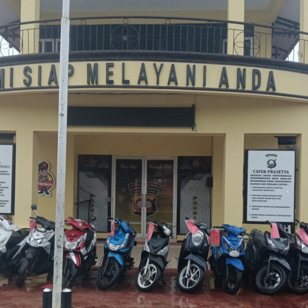 Ungkap Kasus Curanmor, Polres Ketapang Amankan 6 Tersangka dan 17 Motor Hasil Curian