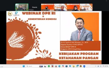 Webinar DPR RI–Komdigi: Komunikasi Publik Dinilai Krusial untuk Perkuat Ketahanan Pangan Nasional