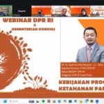 Webinar DPR RI–Komdigi: Komunikasi Publik Dinilai Krusial untuk Perkuat Ketahanan Pangan Nasional
