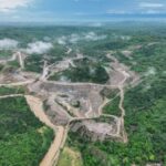 Progres pembangunan Bendungan Manikin di Nusa Tenggara Timur.