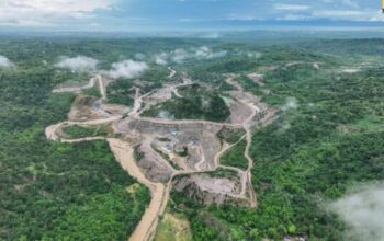 Progres pembangunan Bendungan Manikin di Nusa Tenggara Timur.