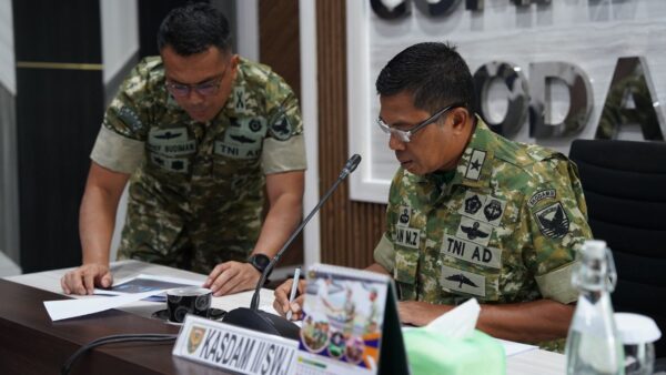 Pembangunan KDKMP Kodam II Sriwijaya mencapai 100 persen di 106 titik.