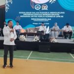 Sosialisasi program makan bergizi gratis di GOR Surade Sukabumi