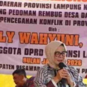 Sosialisasikan Perda Rembug Desa, Sekretaris Komisi V DPRD Lampung Ajak Warga Kedepankan Musyawarah