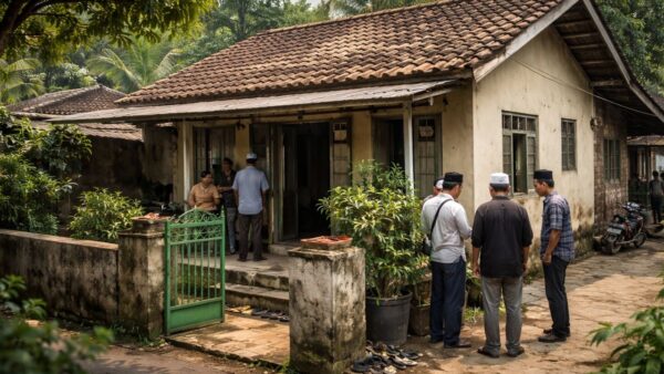 Rumah warga bernama Mansur di Desa Sukajadi Sukabumi yang status kewarganegaraannya dipertanyakan