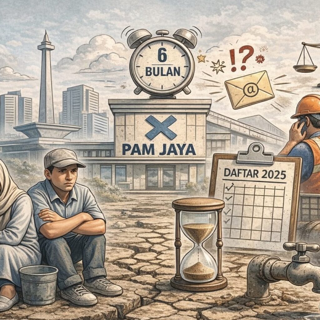 6 Bulan Menunggu Tanpa Kepastian, Warga Cengkareng Keluhkan Layanan PAM Jaya