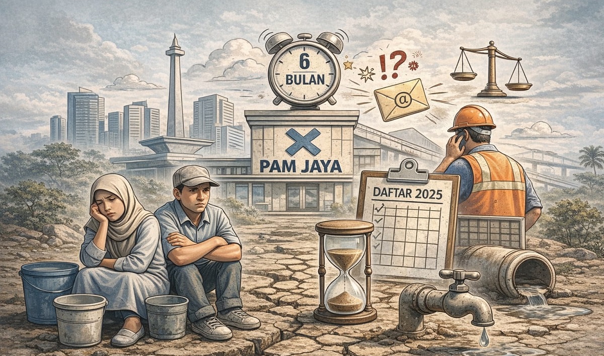 6 Bulan Menunggu Tanpa Kepastian, Warga Cengkareng Keluhkan Layanan PAM Jaya