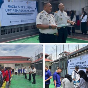 Tes Urin Peringatan HBP ke-62, 65 WBP di Rutan Sabang Nihil Narkoba