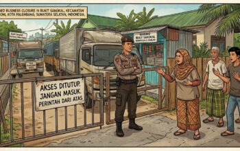 Akses Usaha Warga Palembang Diblokir Oknum Polisi
