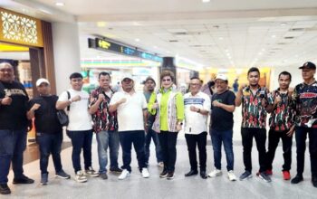 Tiba di Medan, Anggota DPD RI Maya Rumantir Disambut Hangat Laskar Merah Putih Sumut