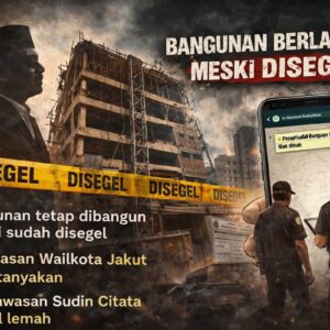 Bangunan 6 Lantai di Penjaringan Diduga Tetap Dibangun Meski Disegel, Pengawasan Pemkot Jakut Disorot