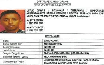 DPO Kasus Perusakan Hutan Lindung