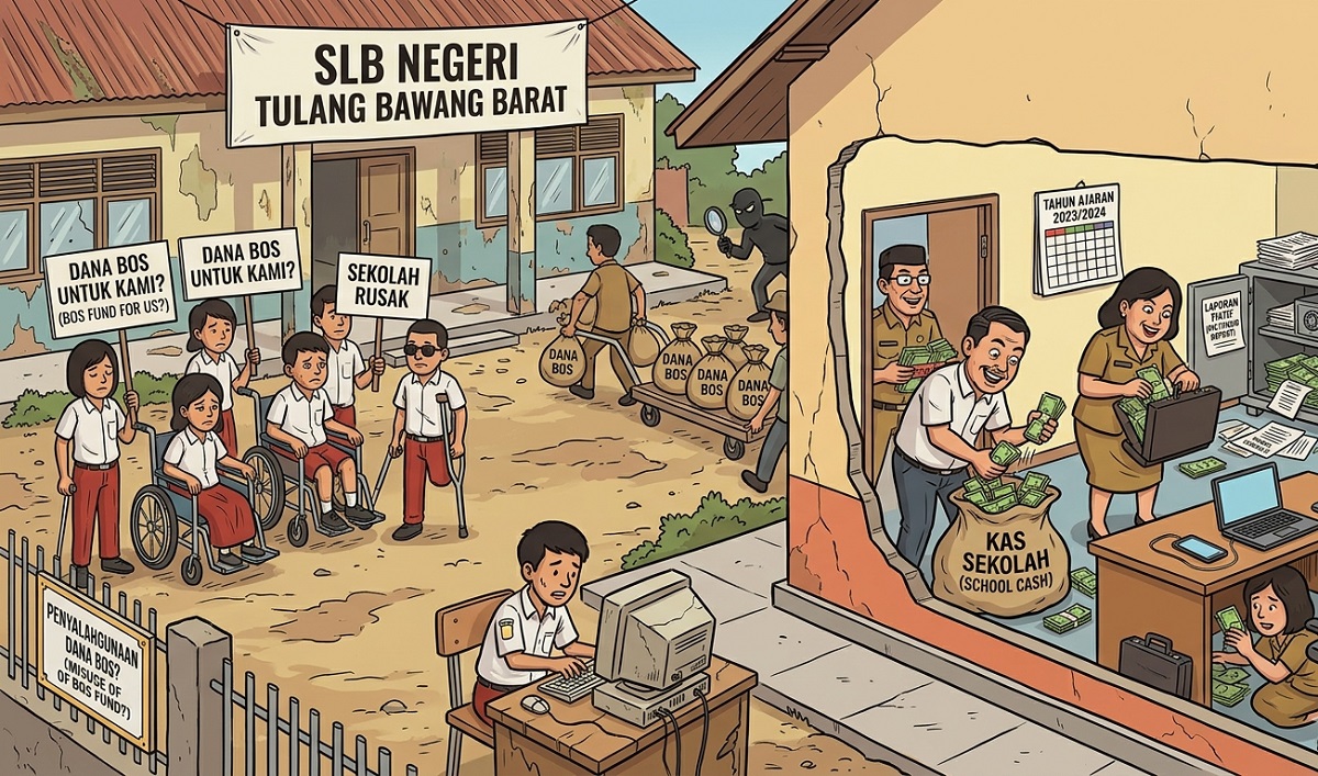 Dana BOS Rp766 Juta di SLB Negeri Tulang Bawang Barat Disorot