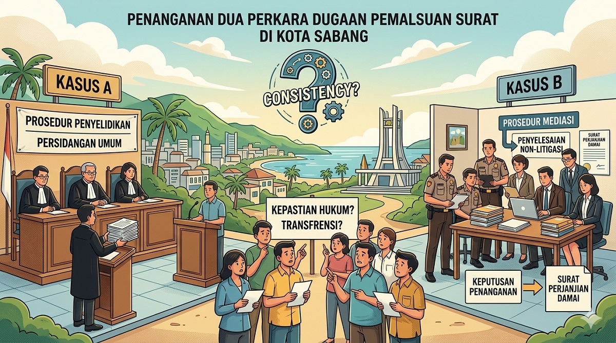 Dua Kasus Pemalsuan Surat di Sabang