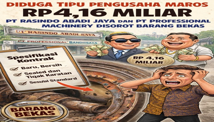 Dugaan Penipuan Alat Berat di Maros