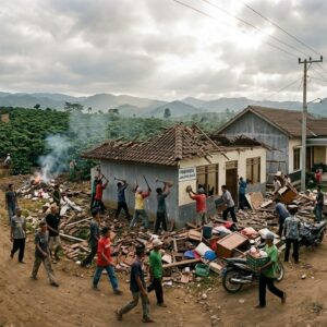 Aksi Massa di Bondowoso: Posyandu dan Aset Perkebunan Dijarah, Kerugian Ditaksir Capai Rp12 Miliar