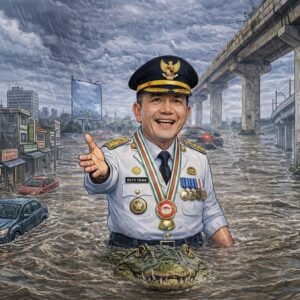 Banjir Parah Usai Hujan Deras Lumpuhkan Palembang, Forum Cakar Sriwijaya Soroti Drainase Ditutup Beton