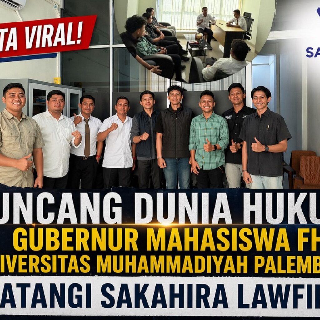 Gubernur Mahasiswa FH UMP Kunjungi Sakahira Lawfirm, Bahas Peran Mahasiswa dalam Penegakan Hukum