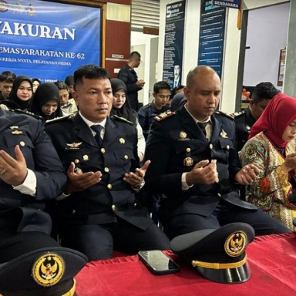 Hari Bakti Pemasyarakatan ke-62, Rutan Sabang Ikuti Tasyakuran Nasional