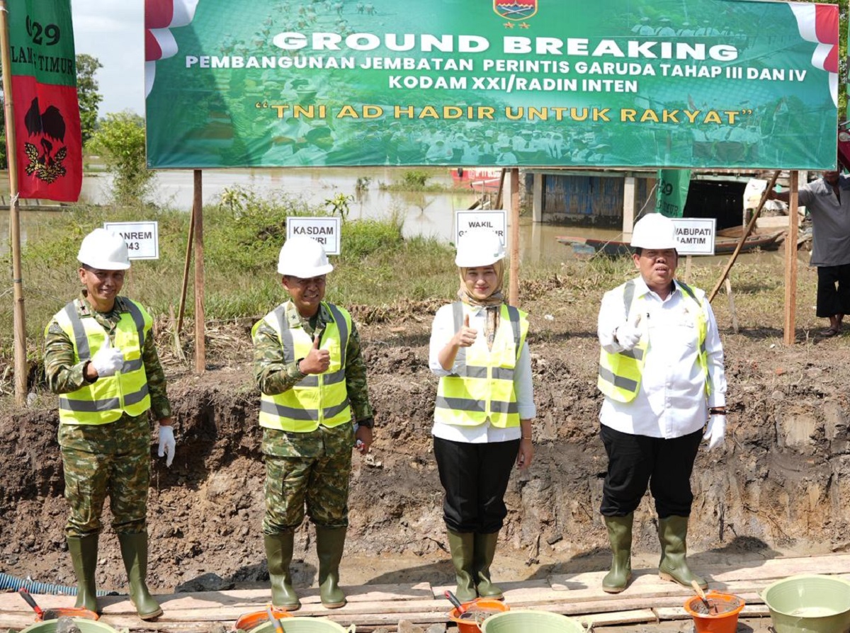 Jembatan Perintis Garuda Lampung Timur Dibangun